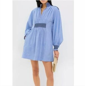 New Collection Chambray Embroidered Women's Dress Size S Boho Coastal Western